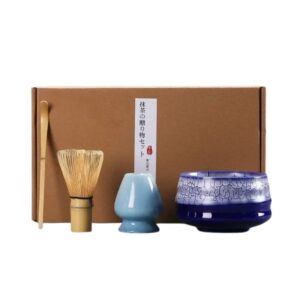 kit matcha bleu craquelé ceremonie du the japonais