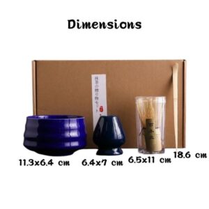 kit matcha bleu nuit dimensions