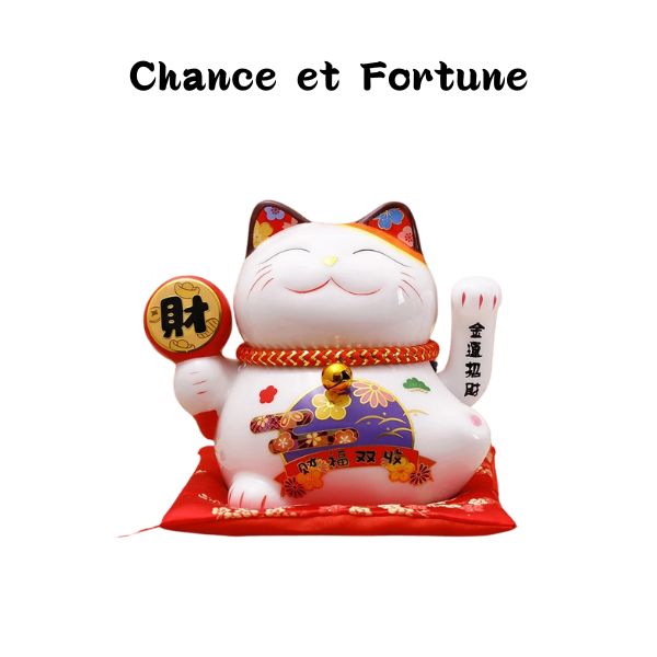 Freak Scene Maneki Neko Chat Chanceux Or – 22 Cm – Porte Bonheur Céramique Japonais