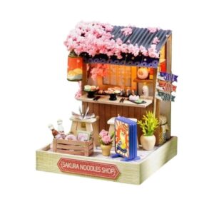 maquette en bois stand de soba nouilles japonaise sakura soba shop