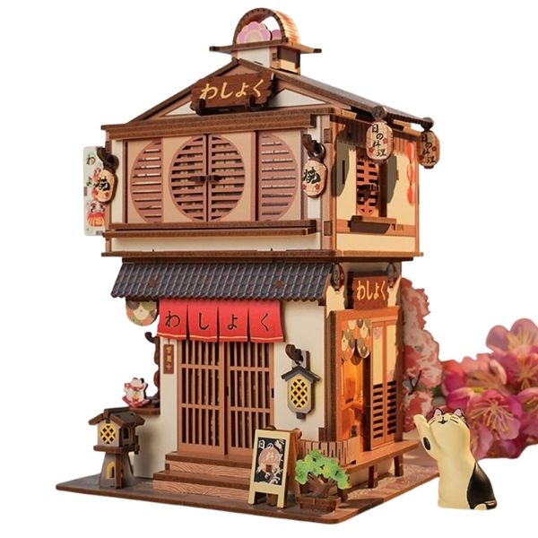 maquette japonaise en bois restaurant le petit washoku
