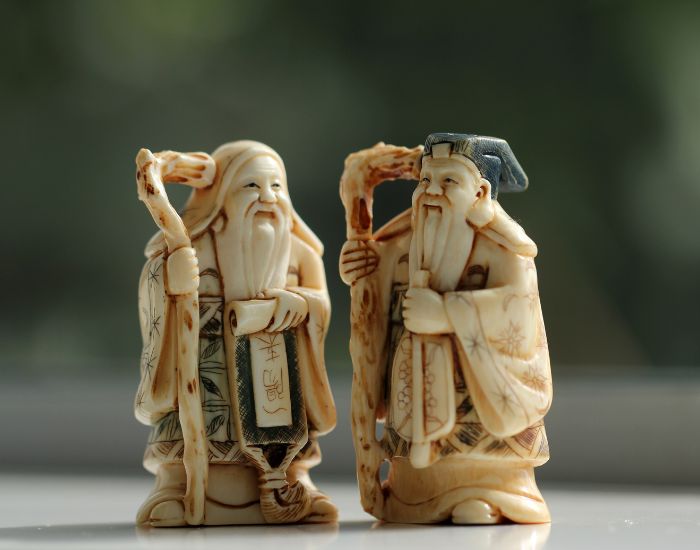 porte bonheur japonais netsuke