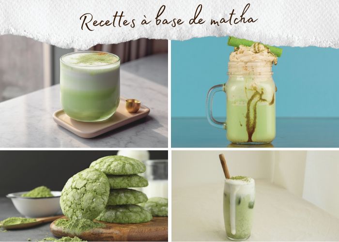 recettes thé matcha latte cookie glace