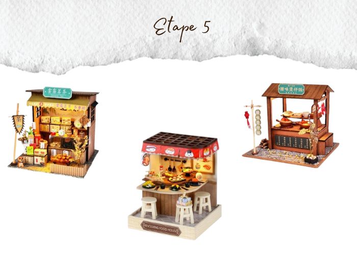 étape 5 ajouter les éléments d'éclairage sur la maquette
