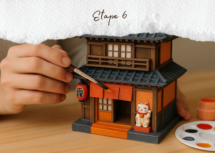 étape 6 personnaliser sa maquette japonaise