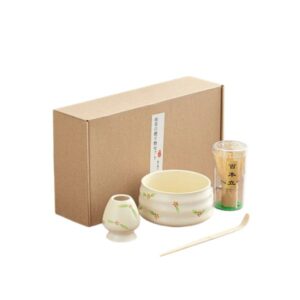 kit matcha japonais fleurs de kyoto