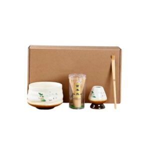 kit matcha japonais montagnes blanches en céramique