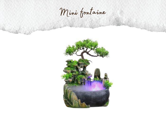 objets japonais maison mini fontaine