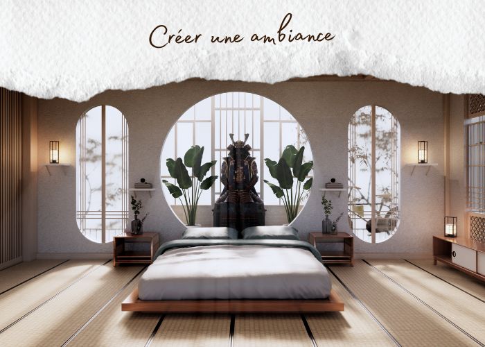 décoration zen pour chambre adulte ambiance avec textiles